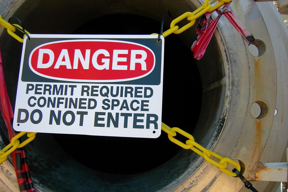 Toolbox Talk: Emphasis on Confined Space